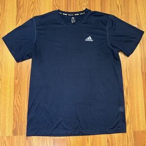 Men’s Adidas Climalite Short Sleeve Navy T Shirt Size M